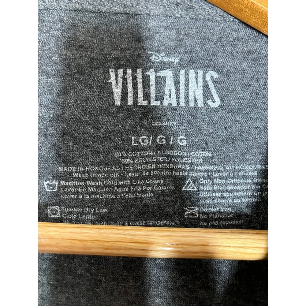 Disney Villains Men's Large Gray T-Shirt - Picture 3 of 5